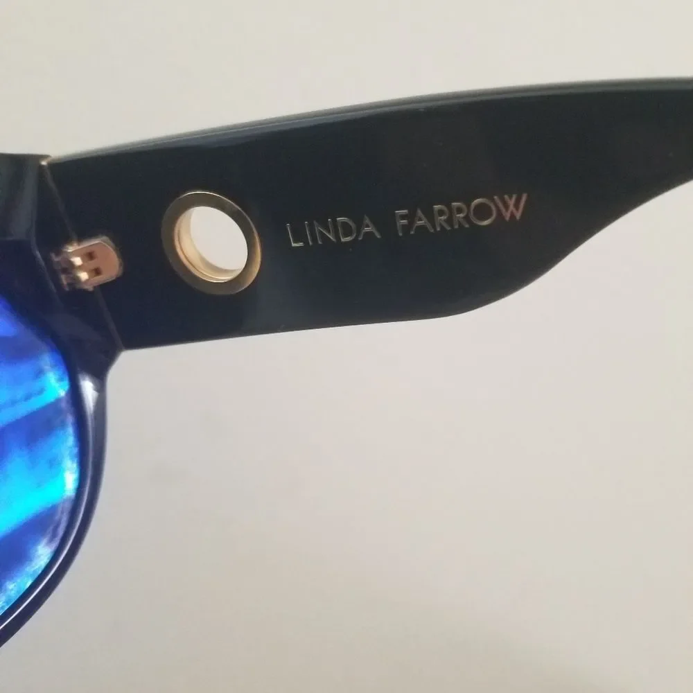 Linda Farrow Christie Black Oversized Sunglasses